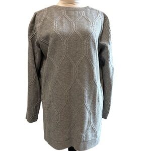 J. Jill Light Gray Knit Sweater